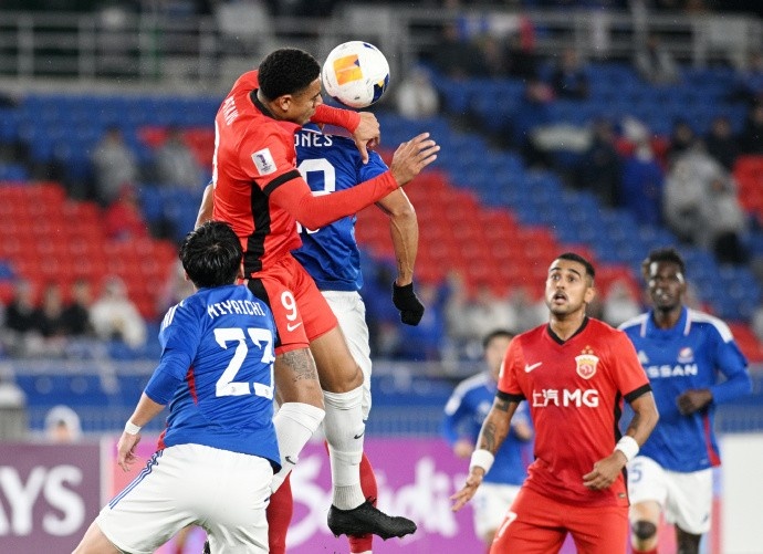 亞冠精英聯(lián)賽1/8決賽次回合，橫濱水手4比1上海海港