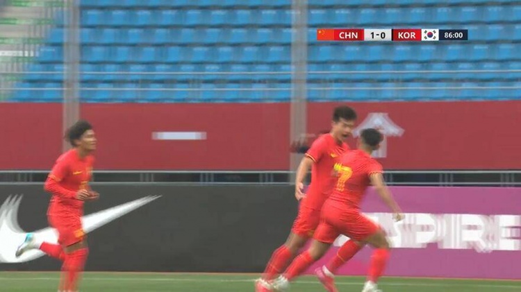 U22國足1-0韓國全場(chǎng)數(shù)據(jù)：控球率49%落后韓國，10射7正領(lǐng)先對(duì)手