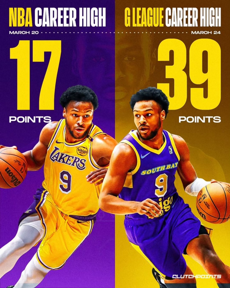 在進步！布朗尼一周內(nèi)先后創(chuàng)下個人NBA和G聯(lián)盟單場得分新紀(jì)錄