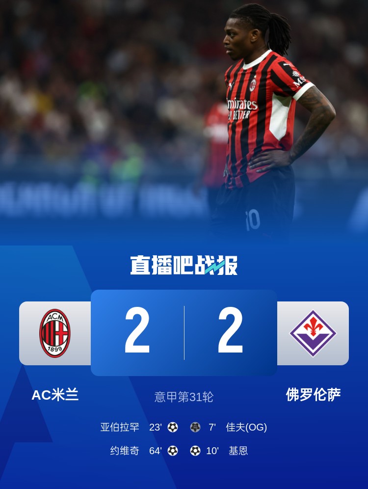 孔塞桑上任后米蘭有13場比賽先丟球落后，最終戰(zhàn)績?yōu)?勝1平6負